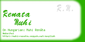 renata muhi business card